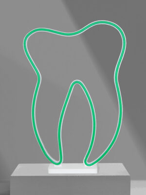 Leuchtzahn Modell neon in grün