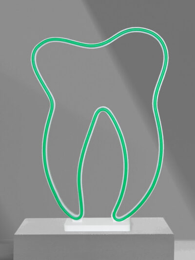 Leuchtzahn Modell neon in grün
